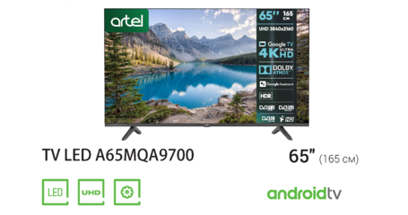 Телевизор Artel A65MQ9700 65″ Google tv 4K QLED